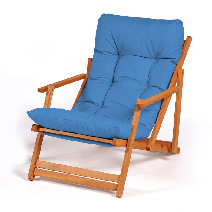 Hanah Home Silla de Jardín My008 - Azul y Natural